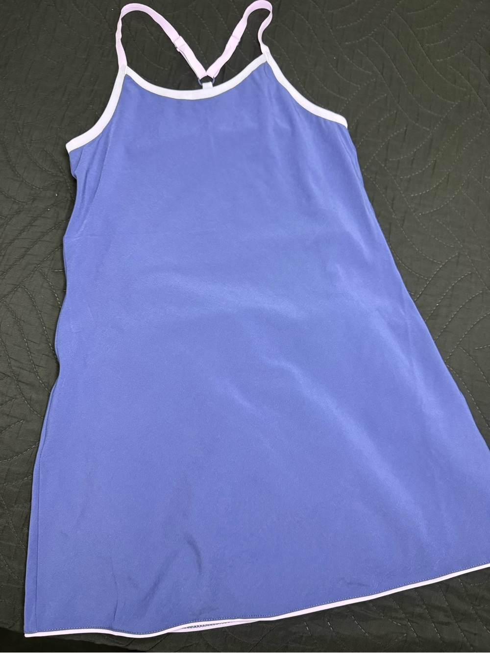 Outdoor Voices Periwinkle Mini Dress with white Straps